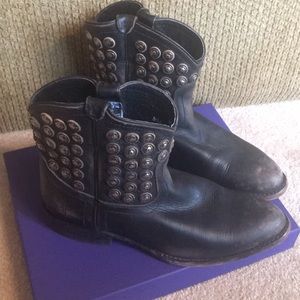 Frye studded booties
